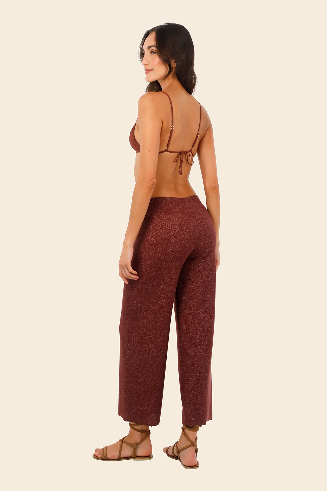 Textured Barn Red Cove Pants