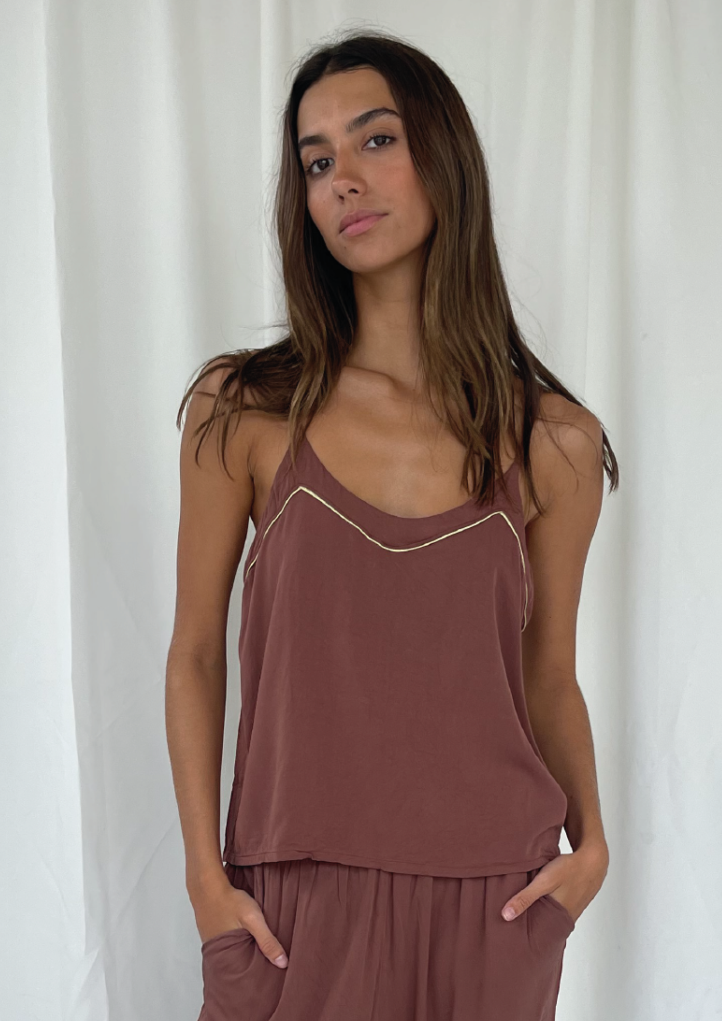 Earth Brown Pajama Top