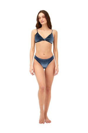 Velvet Deep Blue Conection Top