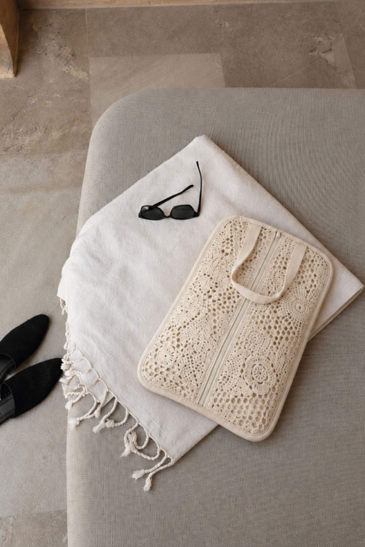 Ivory Crochet Bag