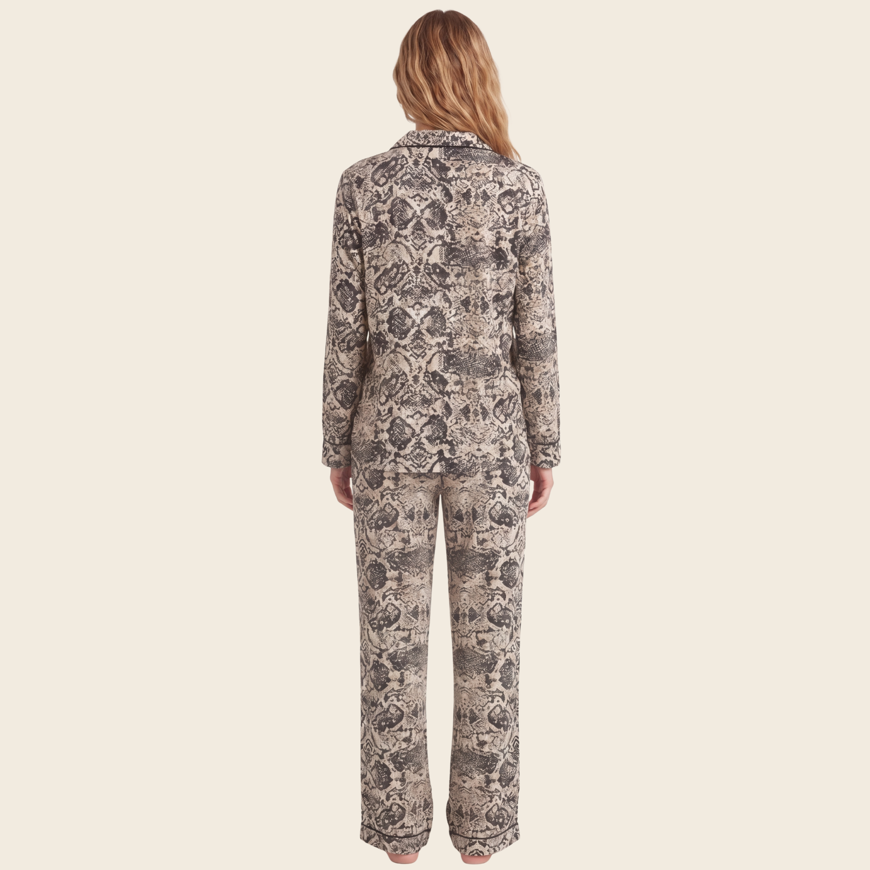 Ivory Snake Pijama Pant