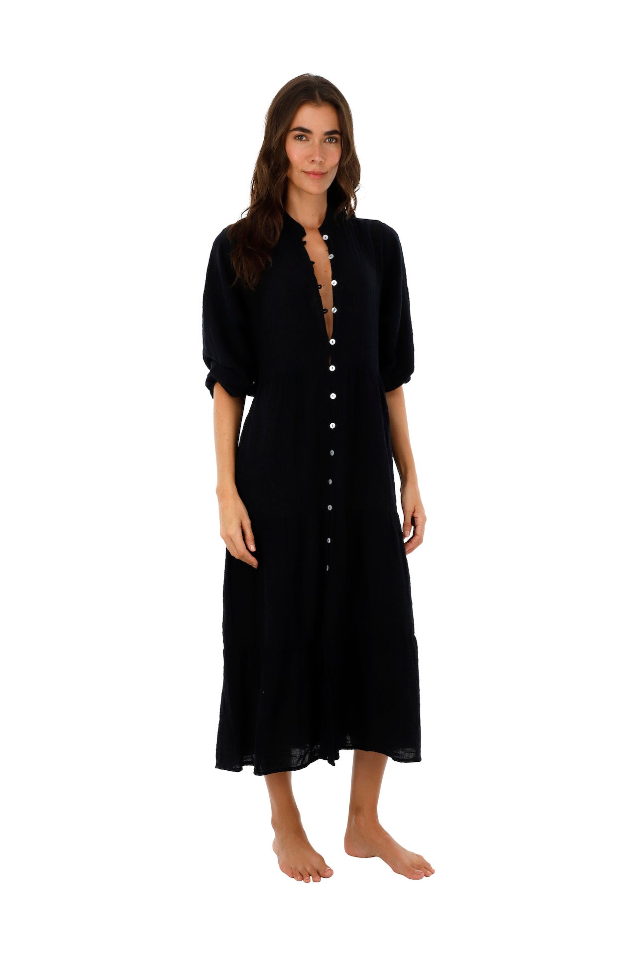 Black Cappadocia Maxi Dress