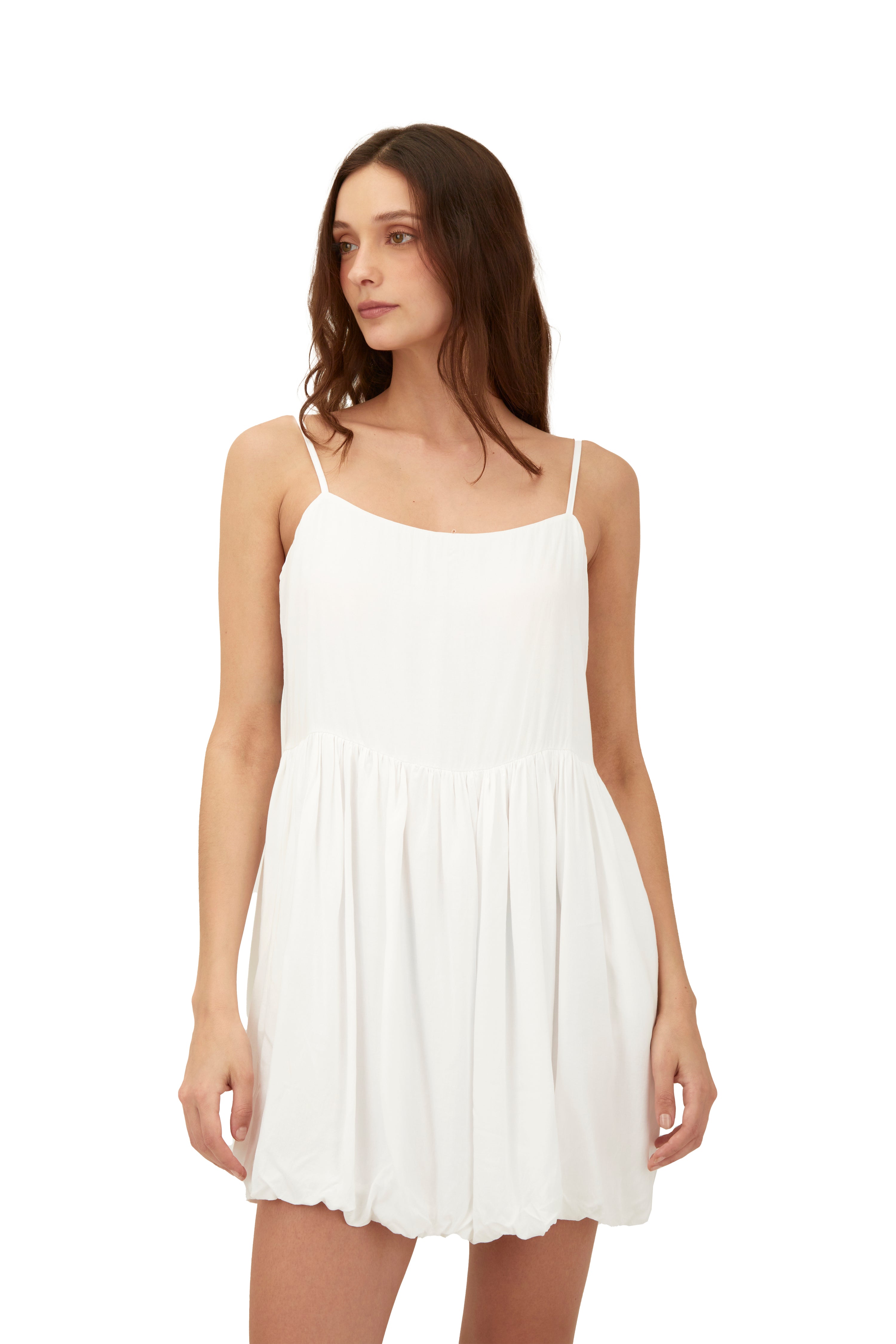 Eco White Drift Dress