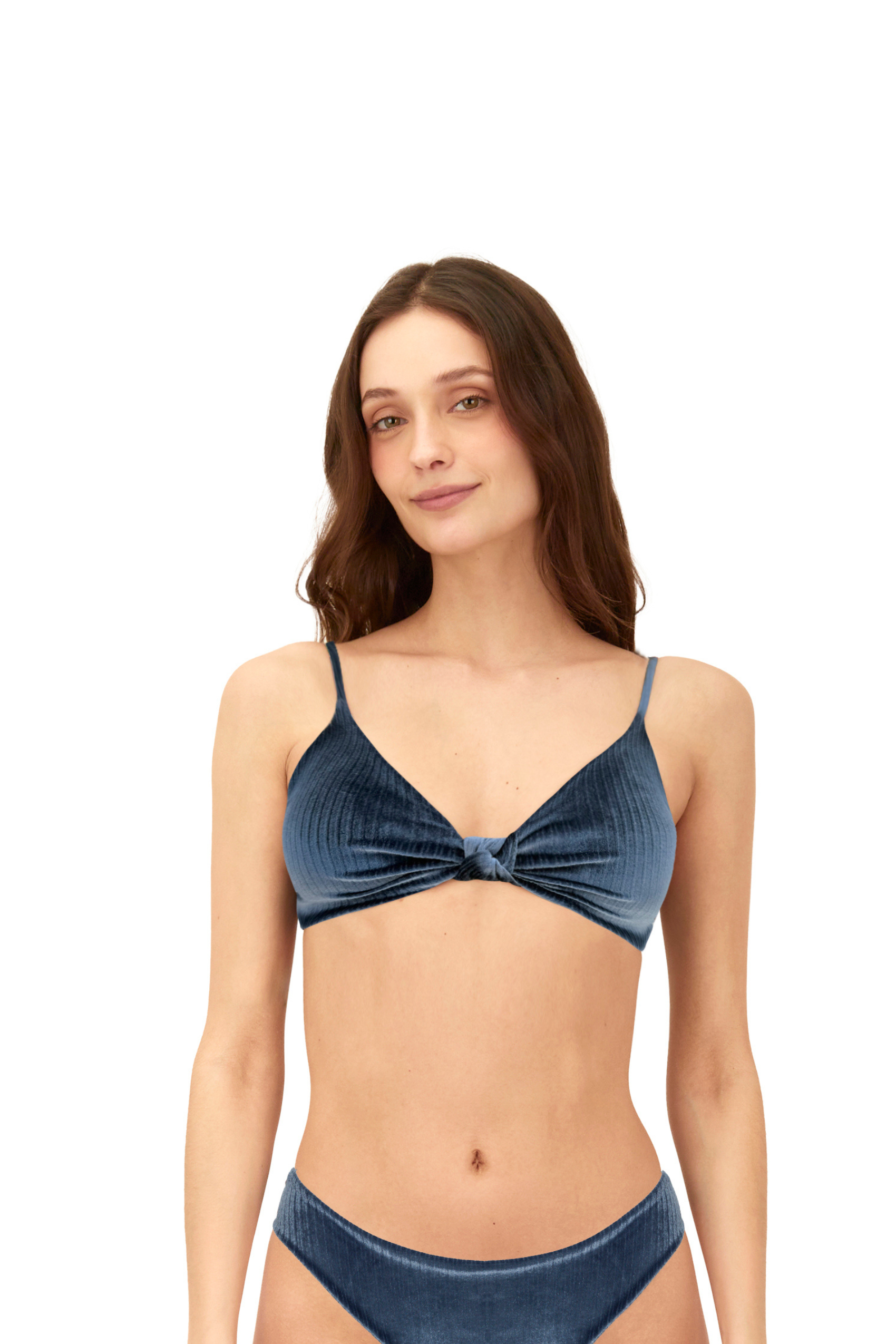 Velvet Deep Blue Conection Top