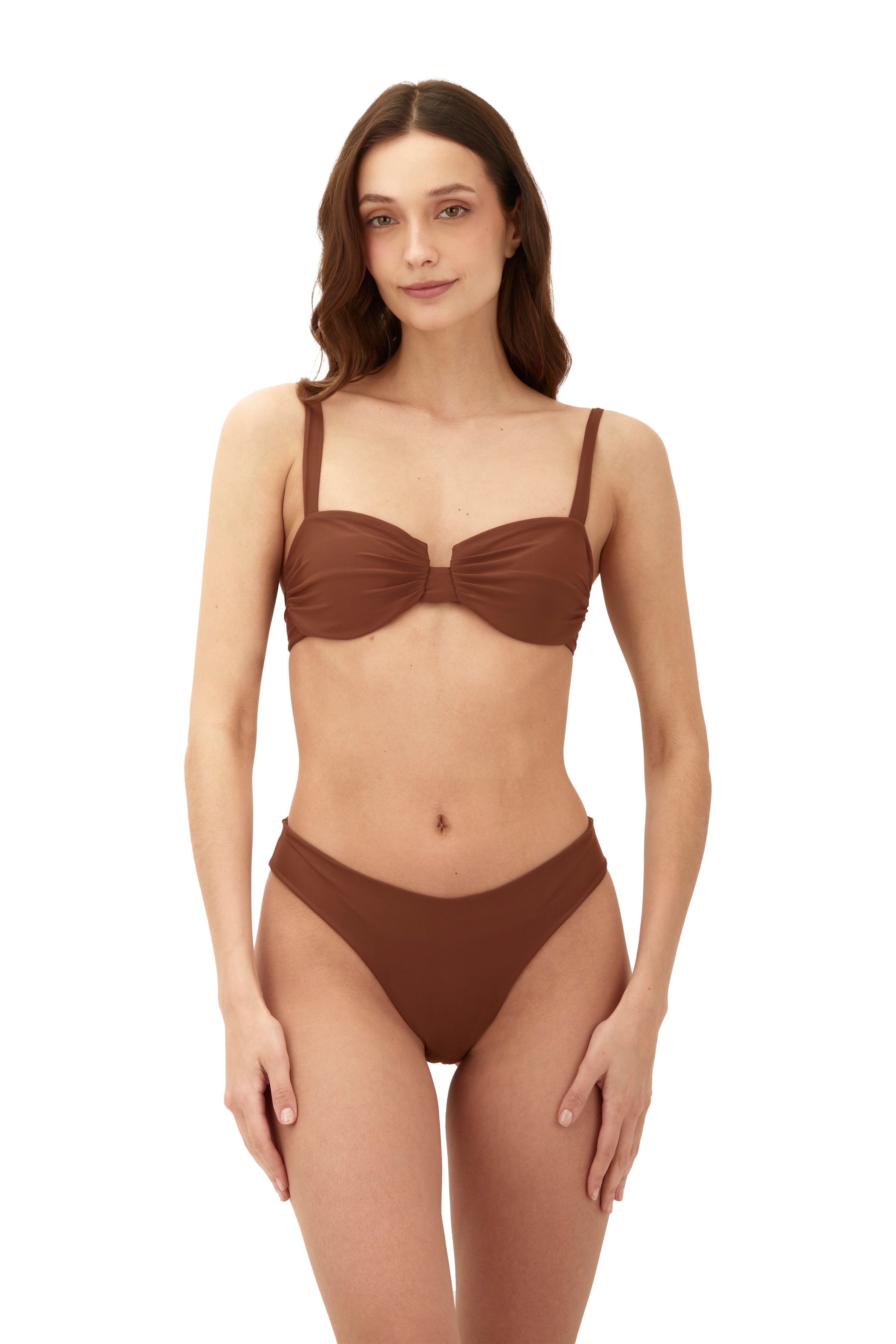 Earth Brown Coral Top