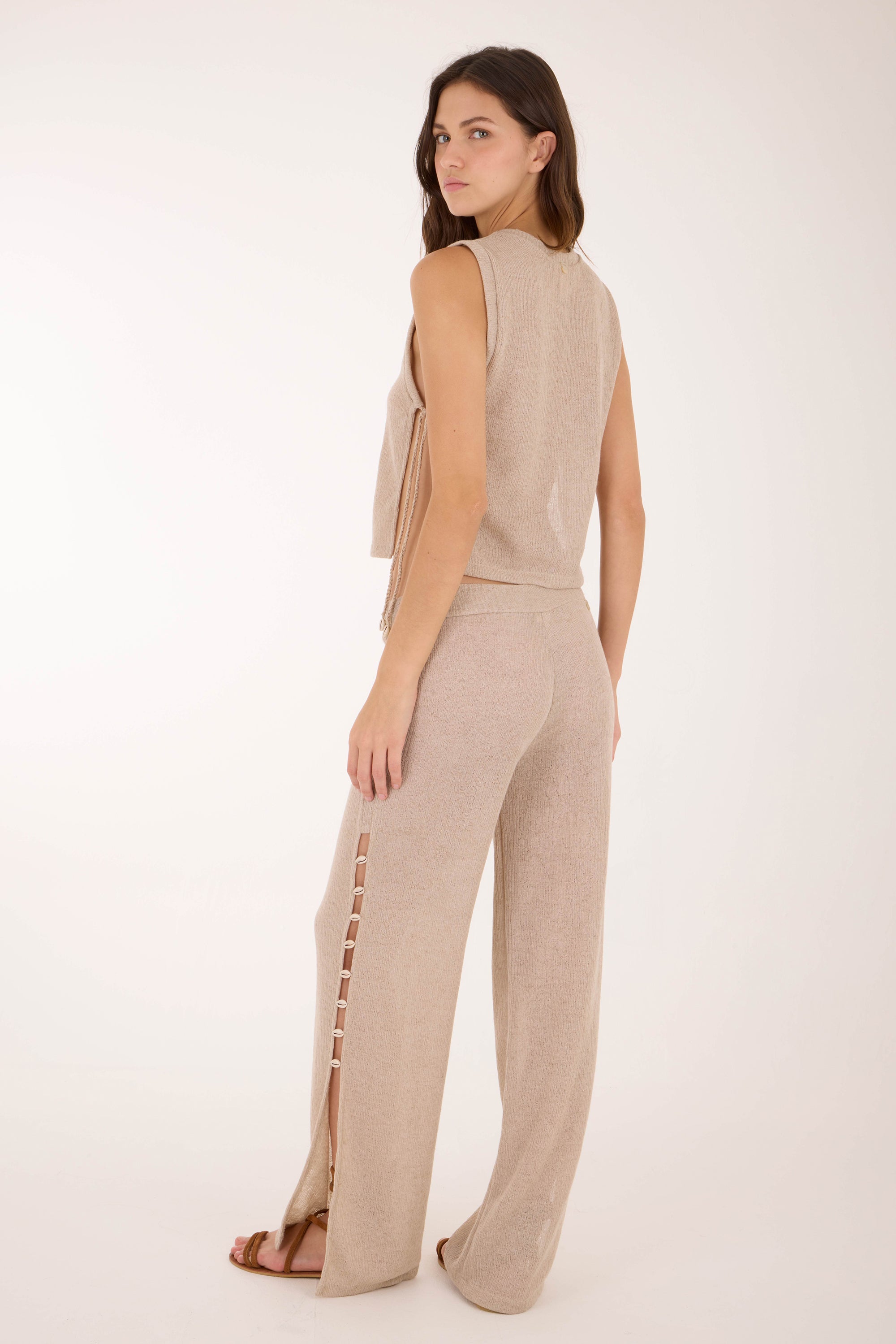 Coastal Sand Gale Tie Vest